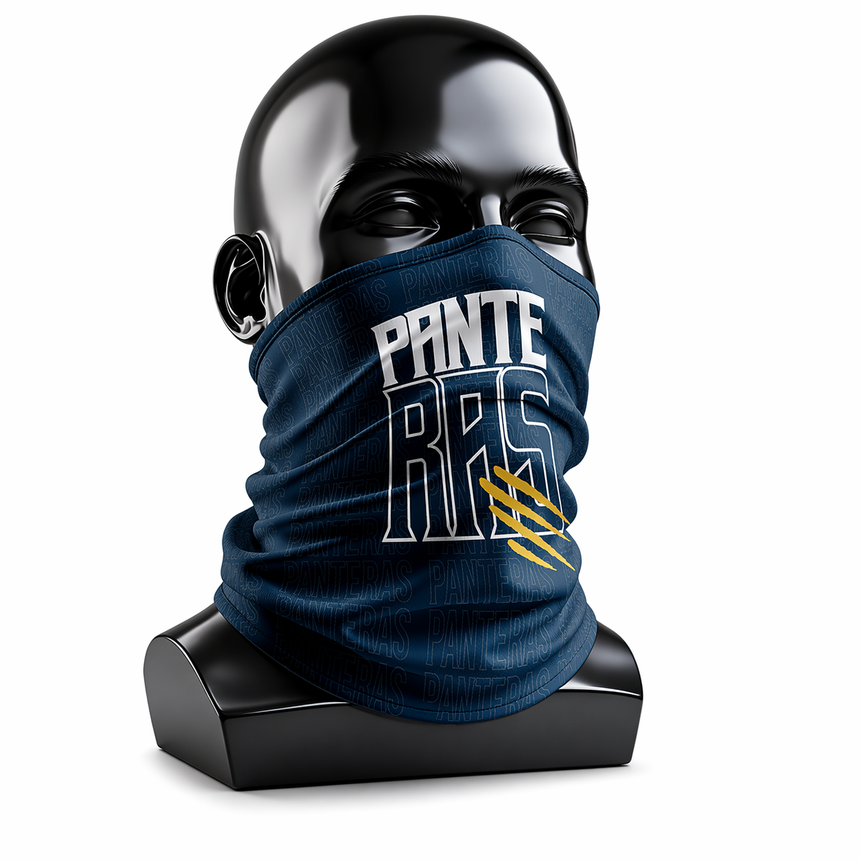 Buff azul Panteras UPS con diseño estampado